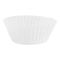 1 15/16" x 1 1/4" White Fluted Baking Cup - 5000/Case