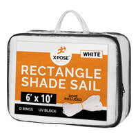 Xpose Safety White Rectangular HDPE Shade Sail