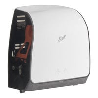 Scott® Slimroll 47091 White / Black Wall Mount Manual Paper Towel Dispenser
