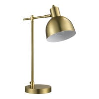 Globe 18" Vintage Matte Brass Desk Lamp - 120V, 40W