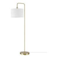 Globe 58" Minimalist Brass Floor Lamp - 120V, 60W