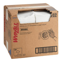 WypAll® CriticalClean 12 5/16" x 23 5/16" White Heavy-Duty Foodservice Wiper - 300/Case