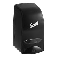 Scott® Essential 92145 33.8 fl. oz. Black Manual Liquid Skin Care / Hand Soap Dispenser