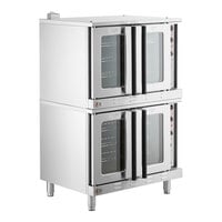 Cooking Performance Group FEC-100-DDCK Deep Depth Double Deck Full Size Electric Convection Oven - 208V, 3 / 1 Phase, 22 kW