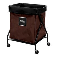 Royal Basket Trucks 10 Cu. Ft. Brown Vinyl X-Frame Cart R08-NNX-XFA-3ONN