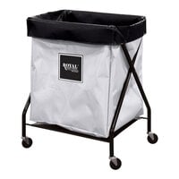 Royal Basket Trucks 10 Cu. Ft. White Vinyl X-Frame Cart R08-WWX-XFA-3ONN