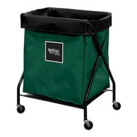 Royal Basket Trucks 8 Cu. Ft. Green Vinyl X-Frame Cart R06-EEX-XFA-3ONN