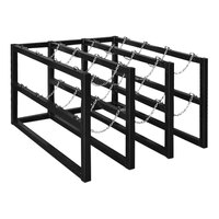 Justrite 44" x 50" x 30" Gas Cylinder Barricade Rack for 12 Vertical Cylinders 35140