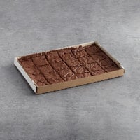 Christie Cookie Co. Sliced Fudge Brownie 3.17 oz. 24-Count Tray - 4/Case