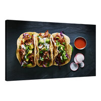 Elephant Stock 45" x 30" Gourmet Pork Tacos Canvas Wall Art