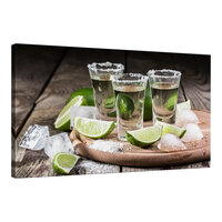 Elephant Stock 45" x 30" Tequila Shots Tray Canvas Wall Art