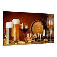 Elephant Stock Wine And Beer Drinks Canvas Wall