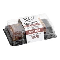 Nats Rawline Plant-Based Vegan Caramel and Chocolate Raw Cake Square Duo Pack (4.6 oz.) - 12/Case