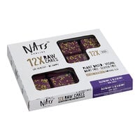 Nats Rawline Plant-Based Vegan Raspberry and Blueberry Raw Cake Square 2.3 oz. - 12/Case