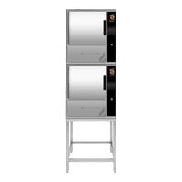 Groen (2)GSSP-BL-10GS SmartSteam Pro 20-Pan Stainless Steel Stacked Boilerless Gas Steamer - 200,000 BTU