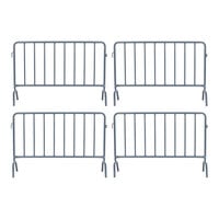 AdirPro 5' Interlocking Steel Barricade ADIPR202-01-4-KIT1 - 4/Pack