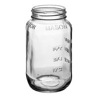 26 oz. Square Glass Mason Jar - 12/Case
