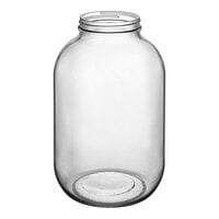 128 oz. Round Glass Jar - 4/Case