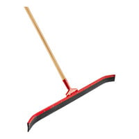 Libman 954 36" Curved Floor Squeegee with 60" Wood Handle - 6/Case