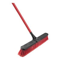 Libman 1189 24" Multi-Surface Push Broom with Clamp Handle - 4/Case