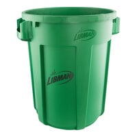 Libman 1574 32 Gallon Green Round Trash Can