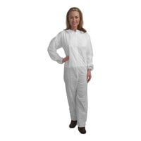 Cordova White Standard Weight Polypropylene Coveralls