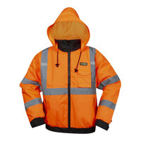 Cordova Reptyle Hi-Vis Orange Type R Class 3 Bomber Jacket with Detachable Hood - Medium
