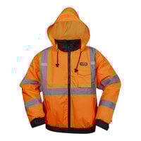 Cordova Reptyle Hi-Vis Orange Type R Class 3 Bomber Jacket with Detachable Hood - 4X