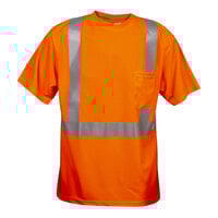 Cordova Cor-Brite Type R Class 2 Hi-Vis Orange Mesh Short Sleeve Safety Shirt with Reflective Tape