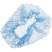 Choice 24" Blue Nylon Hairnet Cap - 1000/Case