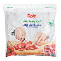 Dole Chef-Ready Cuts IQF Sliced Strawberries 5 lb. - 2/Case