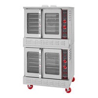 American Range MSD-2HE Majestic Double Deck Natural Gas Convection Oven - 120,000 BTU