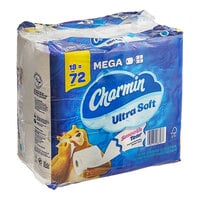 Charmin Ultra Soft 4"x4" 2-Ply 224 Sheet Toilet Paper Mega Roll - 18/Pack