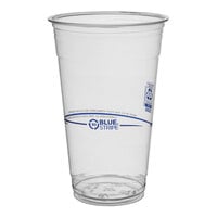 Eco-Products BlueStripe 24 oz. RPET Plastic Cold Cup - 600/Case