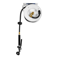 Fisher 29662 Undercounter-Mount Exposed Hose Reel with 20' Hose and 2.65 GPM Pro Spray Valve