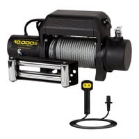 Champion Power Equipment Truck / SUV 12V DC Electric Winch Kit with 85' Galvanized Steel Aircraft Cable 11008 - 10,000 lb. Capacity