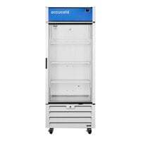 Summit Appliance ACR1818 Accucold ACR Series 16.26 Cu. Ft. White / Blue Glass Door Reach-In Medical Refrigerator with Right-Hand Swing Door - 115V
