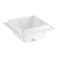 Sioux Chief 861-2PX 861 Series SquareMax 14 1/8" Square PVC Floor Sink with 6 3/8" Sump Depth and 2" Outlet