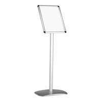 United Visual Products 11" x 17" Silver Swivel Menu Stand with Snap Frame