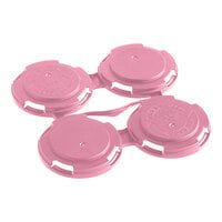 PakTech Light Pink Plastic 4-Pack Can Carrier - 788/Case