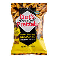 DOT'S HOMESTYLE PRETZELS Honey Mustard Seasoned Pretzel Twists 2.5 oz. - 12/Case