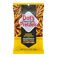 DOT'S HOMESTYLE PRETZELS Honey Mustard Seasoned Pretzel Twists 2.5 oz. - 12/Case