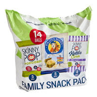 SKINNYPOP and PIRATE'S BOOTY Popcorn / Rice and Corn Puffs Variety Pack 0.5 oz. - 14/Case