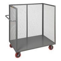 Little Giant 30" x 60" x 57" 3-Sided Bulk Truck with Mesh Sides and 6" Polyurethane Casters T1-3060-6PY