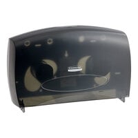 Kimberly-Clark Professional 09551 Black Double Jumbo Roll Horizontal Toilet Paper Dispenser