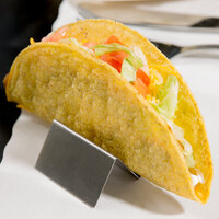 American Metalcraft MTSH1 Mini Taco Holder with One or Two Compartments - 2 inch x 2 inch x 1 inch
