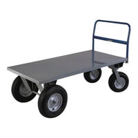 Little Giant 30" x 72" Steel High-Deck Cushion-Load Platform Truck BB3072B - 2,500 lb. Capacity