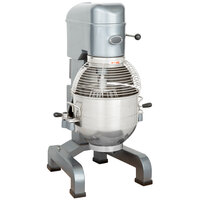 30 Quart Chef/’s Exclusive CE745 Commercial All Purpose Gear Driven Planetary Floor Mixer with Timer 2 HP Motor and Safety Interlock Includes Dough Hook Flat Beater and Wire Whip Metallic