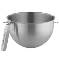 KitchenAid KSMC5QBOWL 5 Qt. NSF Stainless Steel Mixing Bowl with "J" Handle Commercial Stand Mixers