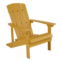 Flash Furniture Charlestown Yellow Faux Wood Adirondack Chair